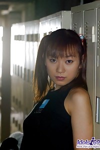 Sakuragi Is A Frolic Lil Slut Who Enjoys To Let You See Her Butt And Tight Round Tits