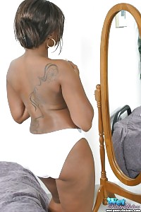 Black Angel Sasha Having Fun Licking Her Panties And Rubs Her Wet Pussy