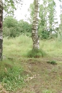 Black-haired Model Having Fun With Her Pee While Taking A Leek