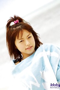 Lewd Hitomi Likes Showcasing Her Charming Body While She Is Clothing Her Pareo