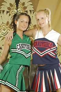 Kinky Cheerleaders Nadia And Dallas Show Their Sapphic Side And Having Fun With Breasts And Clam In This Pics